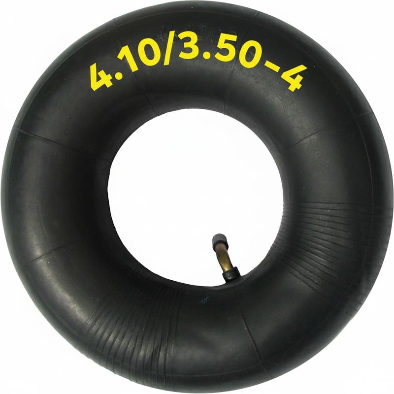 Potreba 4.10/3.50-4 Inner Tube with TR87 Angled Valve â€“ Heavy Duty Butyl Rubber Tire Tube Replacement for Wheelbarrow, Hand Truck, Garden Cart, Utility Dolly â€“ Fits 10" 4.10/3.50Ñ…4 Pneumatic Tires - Image 1